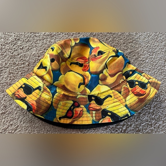 Unisex Rubber Duck Bucket Hat Fisherman Hat Beach Travel Sun Hat Outdoor Cap - Picture 6 of 12